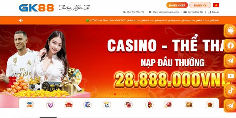 Hướng dẫn cách trải nghiệm cá cược tại sảnh TP Casino GK88